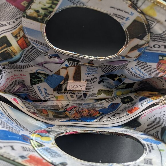 Vintage Jeannie Lottie Pastel Blue with Newsprint - Picture 3 of 6